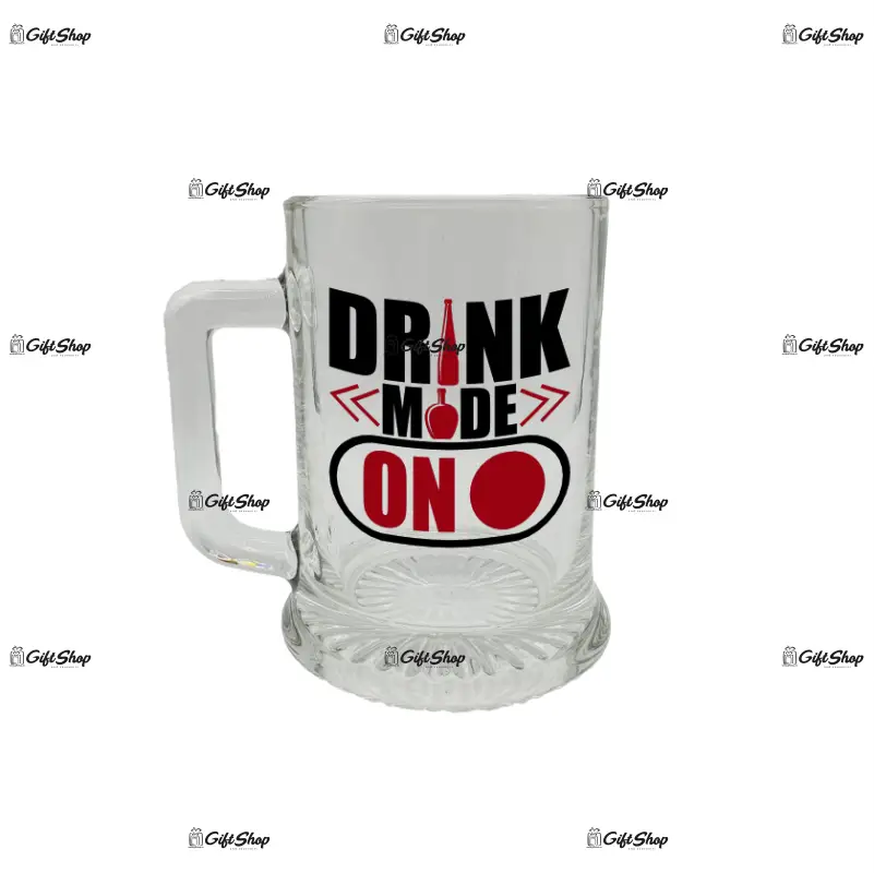 Drink mode on, halba cu mesaj